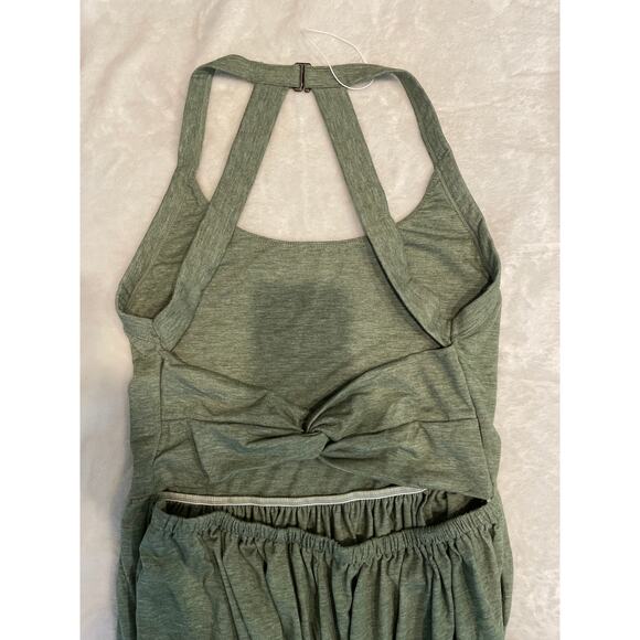 HALARA U Neck Harem Casual Jumpsuit with Pockets-Easy Peezy Edition Medium Green - Picture 5 of 6